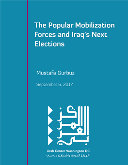 The Popular Mobilization Forces and Iraq's Next Elections