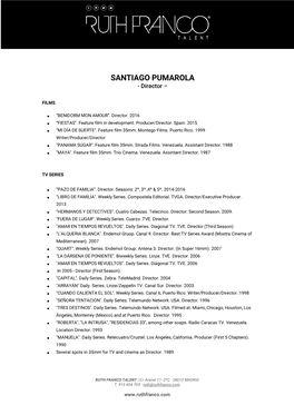 SANTIAGO PUMAROLA - Director –