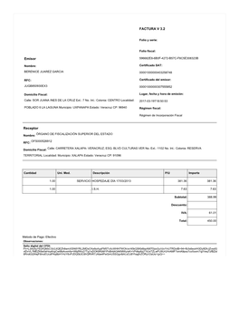 Emisor FACTURA V 3.2 Receptor