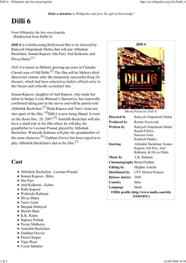 Dilli 6 - Wikipedia, the Free Encyclopedia