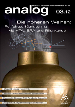 Die Höheren Weihen: Perfektes Klangtuning Via VTA, SRA Und Rillenkunde