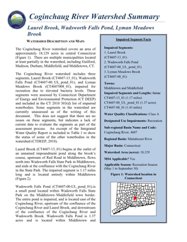 CT Statewide Bacteria TMDL