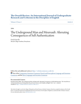 The Underground Man and Meursault: Alienating Consequences of Self-Authentication Desire in Carmiila and Dracula."Criticism Fall 1996, Emilyrainville 607-634