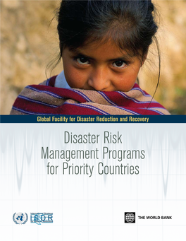 Disaster Risk Management Programs for Priority Countries