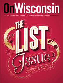 On Wisconsin Magazine, the List Issue (Winter 2017)