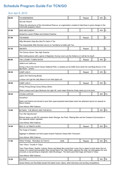 Program Guide Report