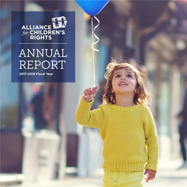 ANNUAL REPORT 2017-2018 Fiscal Year