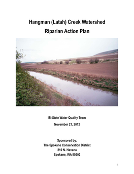 Hangman (Latah) Creek Erosion Inventory