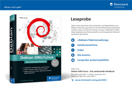 Debian GNU/Linux – Das Umfassende Handbuch 832 Seiten, Gebunden, 7