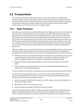 Supplemental Draft Environmental Impact Statement, Tehachapi