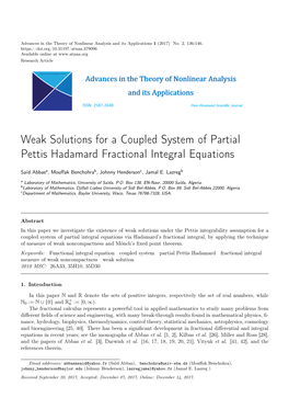 Weak Solutions for a Coupled System of Partial Pettis Hadamard Fractional Integral Equations