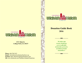 Donation Guide Book 2016