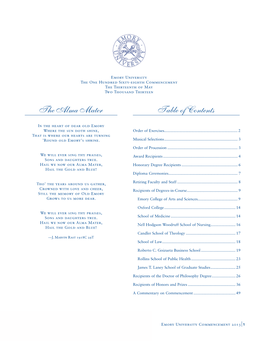 2013 Commencement Program