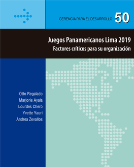 Juegos Panamericanos Lima 2019 Factores Críticos Para Su Organización Juegos Panamericanos Lima 2019 Factores Críticos Para Su Organización