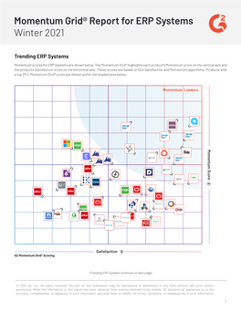 Momentum Grid® Report for ERP Systems Winter 2021