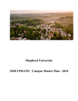 Shepherd University 2020 UPDATE: Campus Master Plan