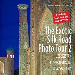 Uzbekistan 1 - 10 October 2023 10 Days/9 Nights