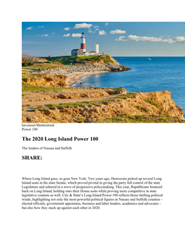 The 2020 Long Island Power 100
