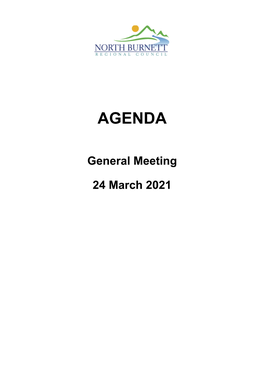 General Meeting Agenda 24 March 2021