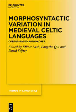 Celtic Studies and Corpus Linguistics 1 Background To