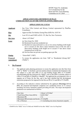 RNTPC Paper No. Y/ST/41C for Consideration by the Rural and New Town Planning Committee on 10.7.2020
