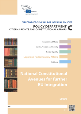 National Constitutional Avenues for Further Eu Integration