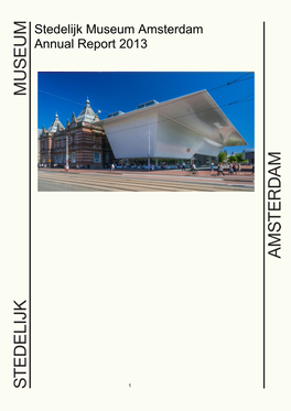 Stedelijk Museum Amsterdam Annual Report 2013