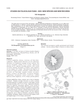 Hosagoudar Foliicolous Fungi XXIV 1495