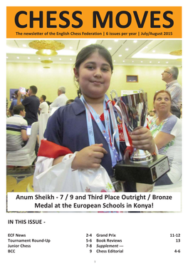 Anum Sheikh - 7 / 9 and Third Place Outright / Bronze Medal at the European Schools in Konya!