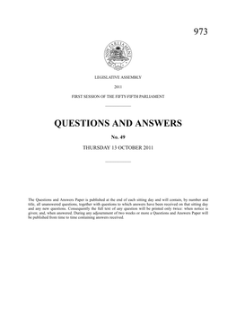 Questions & Answers Paper No. 49