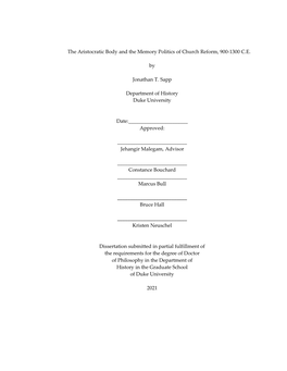 Duke University Dissertation Template