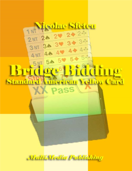 Bridge Bidding - Standard American Yellow Card
