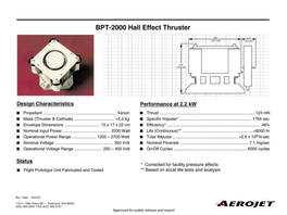 Dual Mode Bpt-4000 Hall Thruster