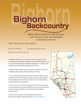 Bighorn Backcountry Offers Spectacular Rocky Mountain Scenery and Unforgettable Recreational Opportunities