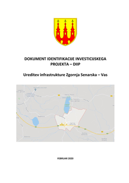 DIIP Ureditev Infrastrukture Zgornja Senarska –