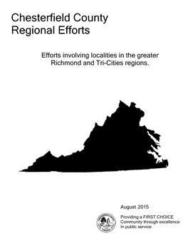 Current Regional Initiatives Involving Chesterfield County Participation