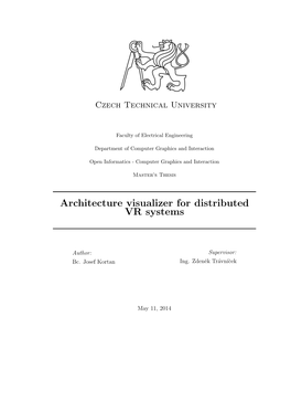 Architecture Visualizer for Distributed VR Systems