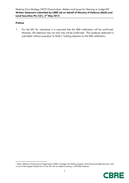 Download Evidence Statement on Behalf of Mod and Land Securities 03.05.13