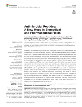 Antimicrobial Peptides: a New Hope in Biomedical and Pharmaceutical Fields