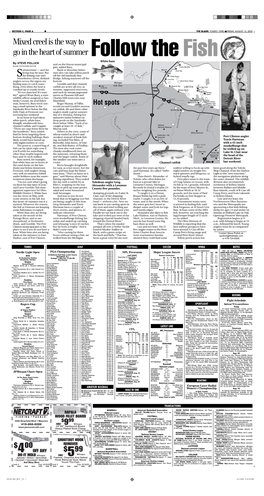 Mixed Creel Is the Way to Go in the Heart of Summer Follow the Fish White Bass by STEVE POLLICK and on the Huron Municipal BLADE OUTDOORS EDITOR Pier, Added Bury