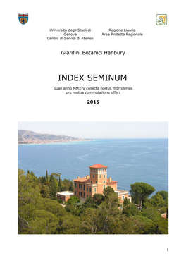 Index Seminum 2015