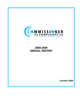 2008-2009 Annual Report