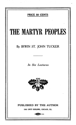 The Martyr Peoples