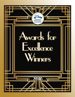 Congratulations to All of the 2016 WBA Awards for Excellence Winners!