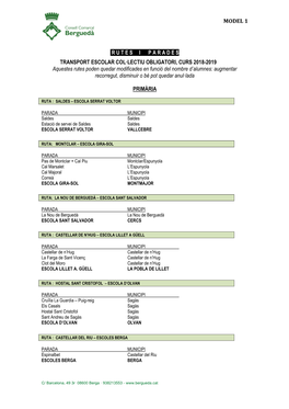 ANNEX Rutes Servei Transport OBLIGATORI 2018-19