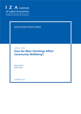 How Do Mass Shootings Affect Community Wellbeing?