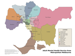 Child & Adolescent Mental Health Service Area Metropolitan Melbourne