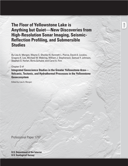 The Floor of Yellowstone Lake Is Anything but Quiet—New Discoveries from D High-Resolution Sonar Imaging, Seismic- Reflection Profiling, and Submersible Studies