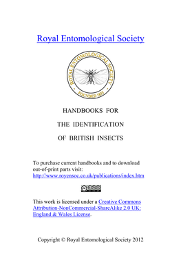 Handbooks for the Identification of British Insects