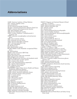 Abbreviations Xxxi